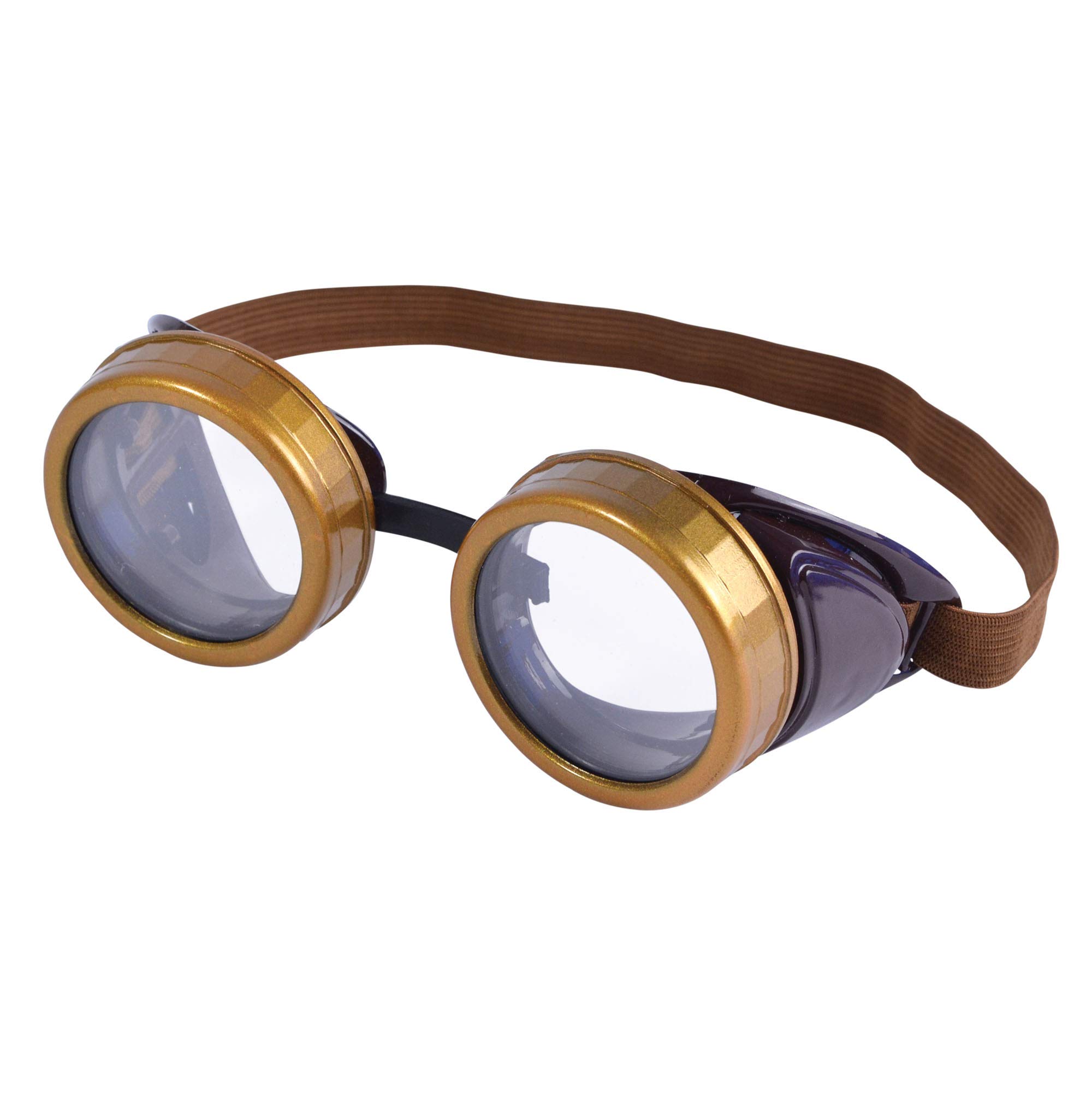 Bristol Novelty BA248 Steam Punk Goggles, One Size, Brown Halloween
