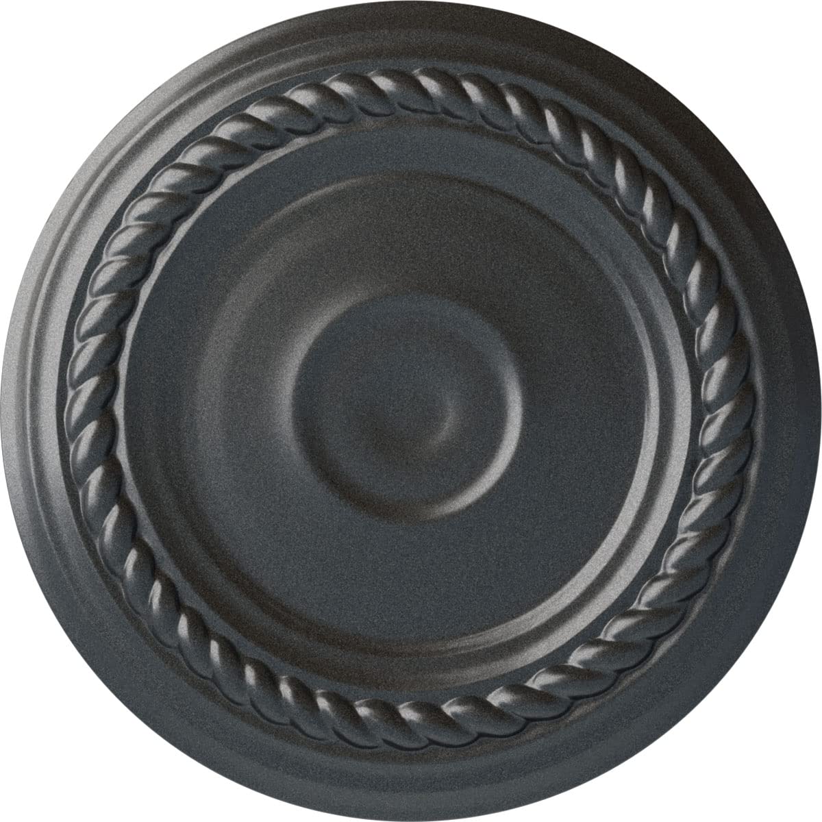 Ekena Millwork CM07ALPES Small Alexandria Ceiling Medallion, 7 7/8″OD x 3/4″P (Fits Canopies up to 4 5/8″), Hand-Painted Pewter