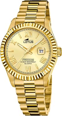 Herrenuhr Analog aus Edelstahl 316l Goldfarben