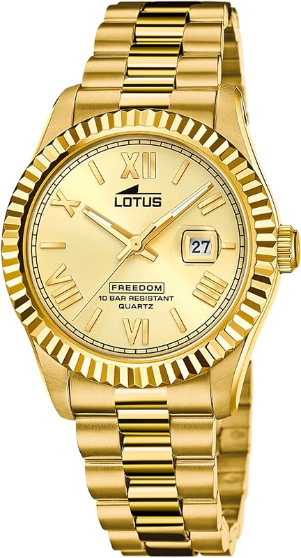 Herrenuhr Analog aus Edelstahl 316l Goldfarben