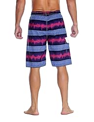 unitop Men's Board Shorts Striped Lightweight