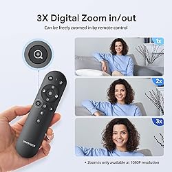 DEPSTECH Webcam 4K, Zoomable Webcam with Microphone