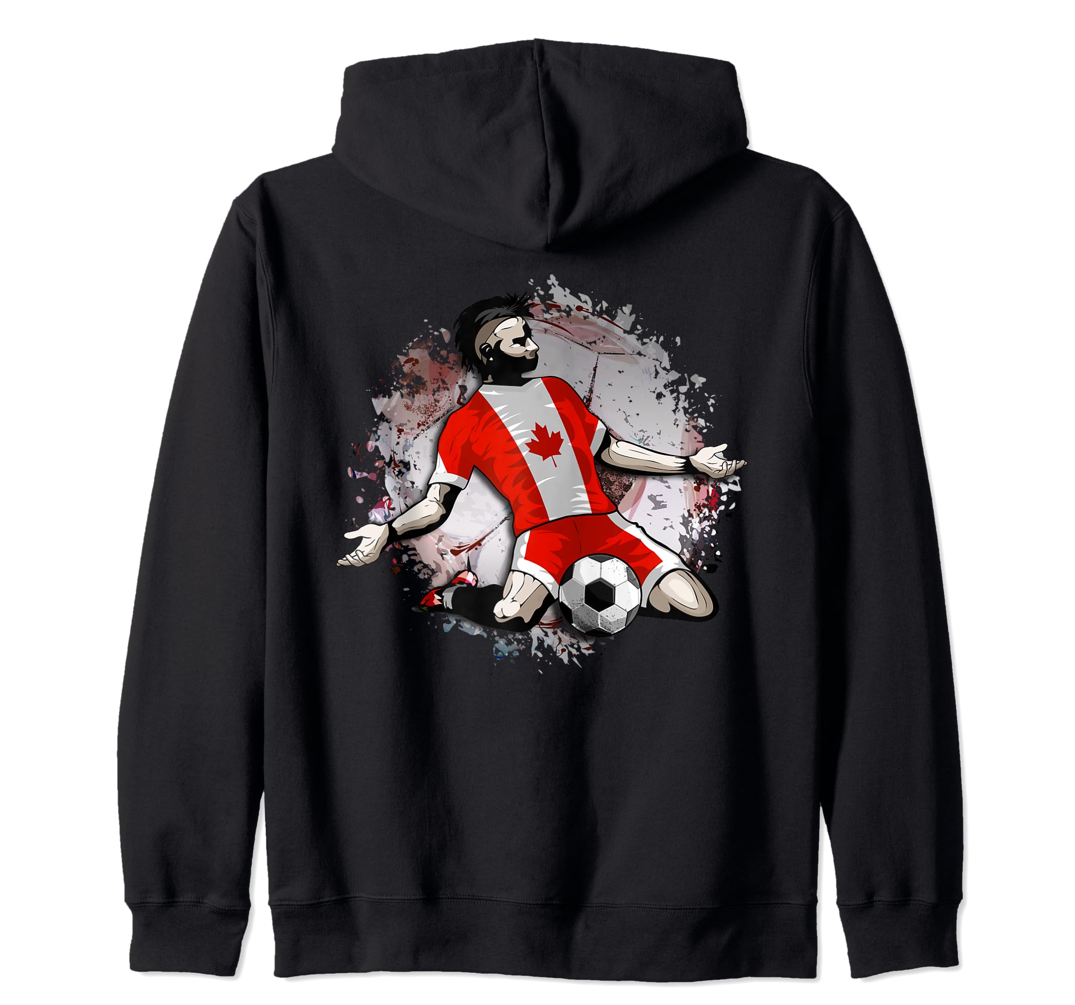 Canada Soccer Canadian National Flag Proud Football Lovers Zip Hoodie