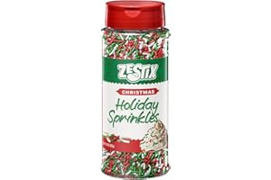 ZESTIX Christmas Sprinkles for Baking, 10 oz – Holiday Cookie Decorations & Dessert Toppings for Cupcakes and Cakes