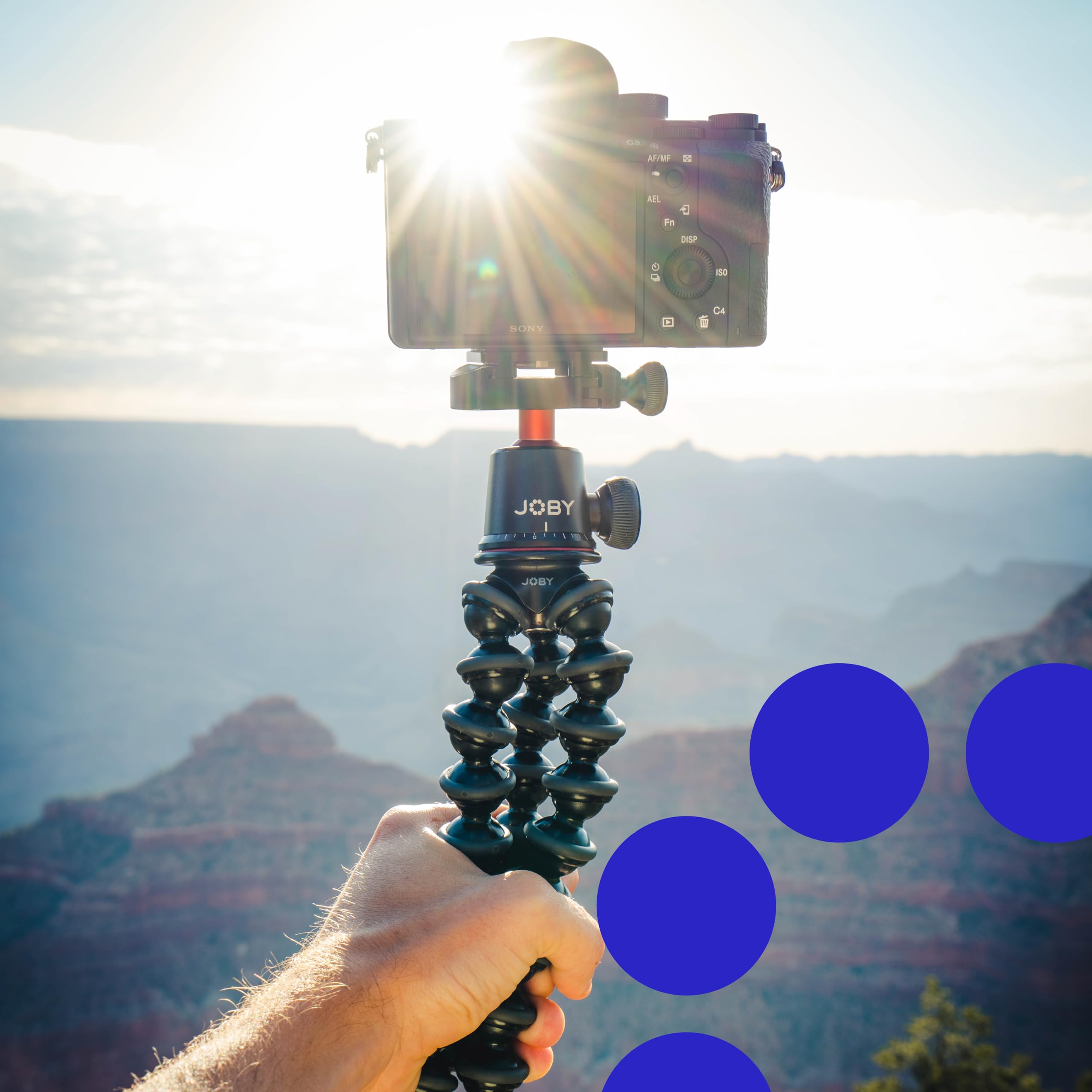JOBY GorillaPod 3K PRO Kit, Flexible Professional Aluminium Tripod with BallHead, QR Plate, Made in Italy, for Premium CSC/Mirrorless Camera, 3kg/6.6lbs Load Capacity, J91566-BWW