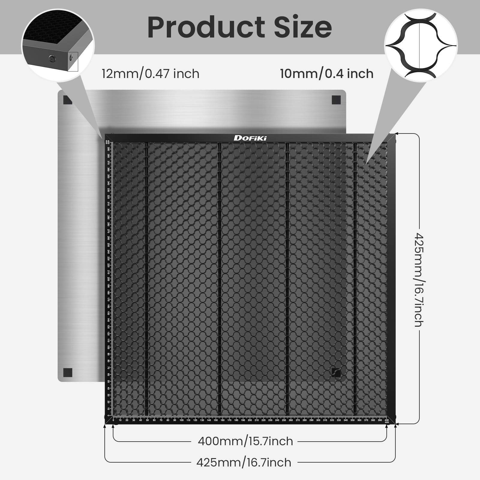 Honeycomb Laser Bed 400 x 400mm 16x16