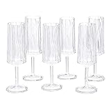 AmazonCommercial 3.38 fl. Oz. Champagne Superglass - Set of 6