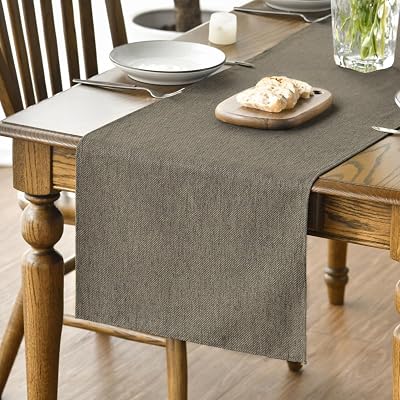 Artoid Mode Fall Table Runner 40x140 cm 100% Polyester Brown Seasonal Decor