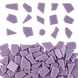 Youway Style Purple Glass Mosaic Tiles for Crafts