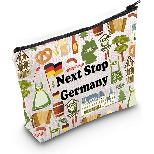 Next Stop Netherlands Kosmetiktasche – Reißverschluss, 23x17cm | Holland Reisegeschenk, Make-up Tasche Wasserdicht