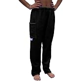 Paradise Towelwear Towel Pants for Swimmers – Cotton Terry Towel Pants – Beach Coverup – Resort Wear – Swim wear Black