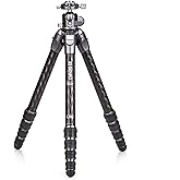 Benro Tortoise Columnless Carbon Fiber Three Series Tripod with GX35 Ballhead, 5 Leg Sections, Twist Leg Locks, Padded Carrying Case (TTOR35CGX35)
