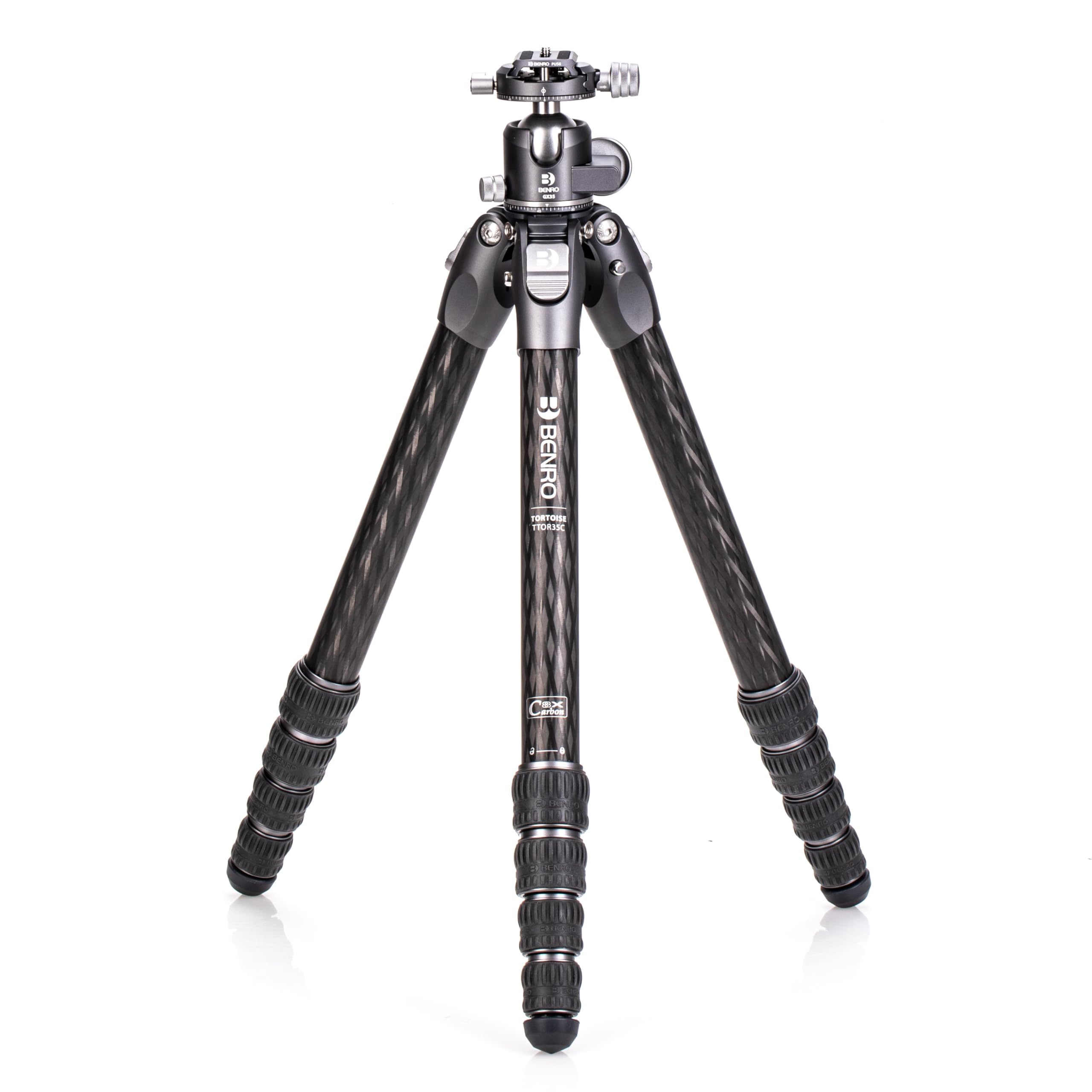 Benro Tortoise Series TTOR35C Columnless #3 Carbon Fibre Tripod and GX35 head 5 sections head