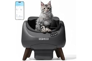 CATLINK Self Cleaning Cat Litter Box Open-X, 5G & 2.4G WiFi, Safe Anti-Pinch Automatic Litter Box Open Top, AI Waste Analysis Health Monitor for Multi-Cat Recognition, App Control, Odor Free