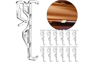 LOFRCIN 2.5 Inch Valance Clips, Clear Plastic Window Blind Clips for Horizontal Blind Valance (12 PCS)