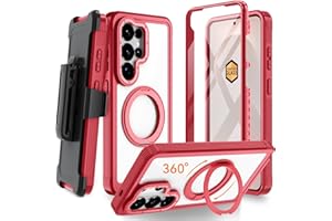 muitq Magnetic for Samsung Galaxy S26 Ultra Case, Compatible with MagSafe, Full Body Rugged Case with Built-in Screen Protect