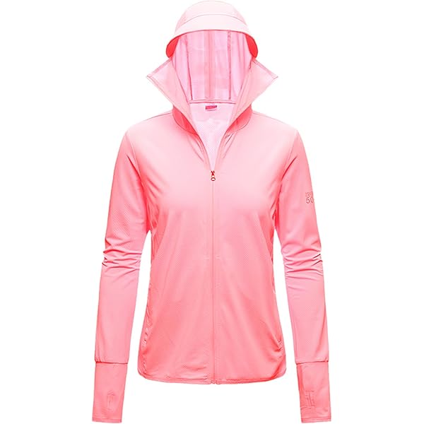 UV protection zip hoodie ピンク UV protection zip hoodie ピンク Girl's Zip Up Hoodie