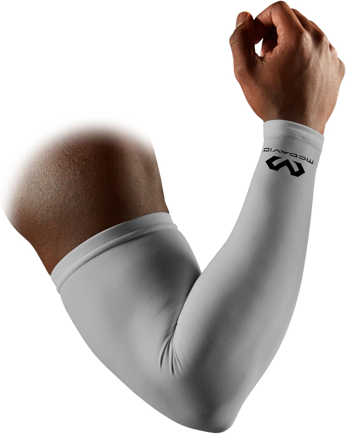 McDavid Compression Arm Sleeve, 50+ UV Skin Protection, Cooling Arm Sleeve for Sports, Running, Basketball, Baseball, Football: Sports & Outdoors