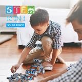 OMWay 12-in-1 Solar Robot Toys STEM Kit for Kids 8-14 Grey view 2