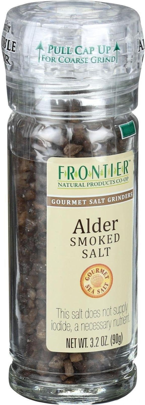 Frontier Natural Products Alder Smoke Salt,Grinder (6x3.2 Oz)