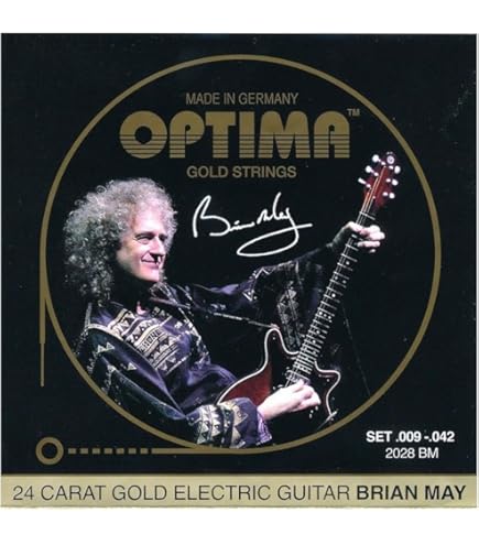 Amazon.com: Optima 24 K Gold Plated Brian May Electric Guitar