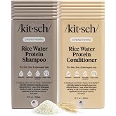 Kitsch Rice Water Shampoo and Conditioner Set for Hair Growth &ndash; Made in USA | Adds Volume &amp; Shine, Strengthening Hair Care Combo for Thin, Fine &amp; Damaged Hair &ndash; Shampoo and Conditioner for Women and Men
