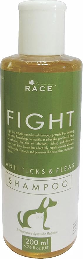 Race Products Fight Anti-Tick Neem Shampoo for Pets, 200 ml