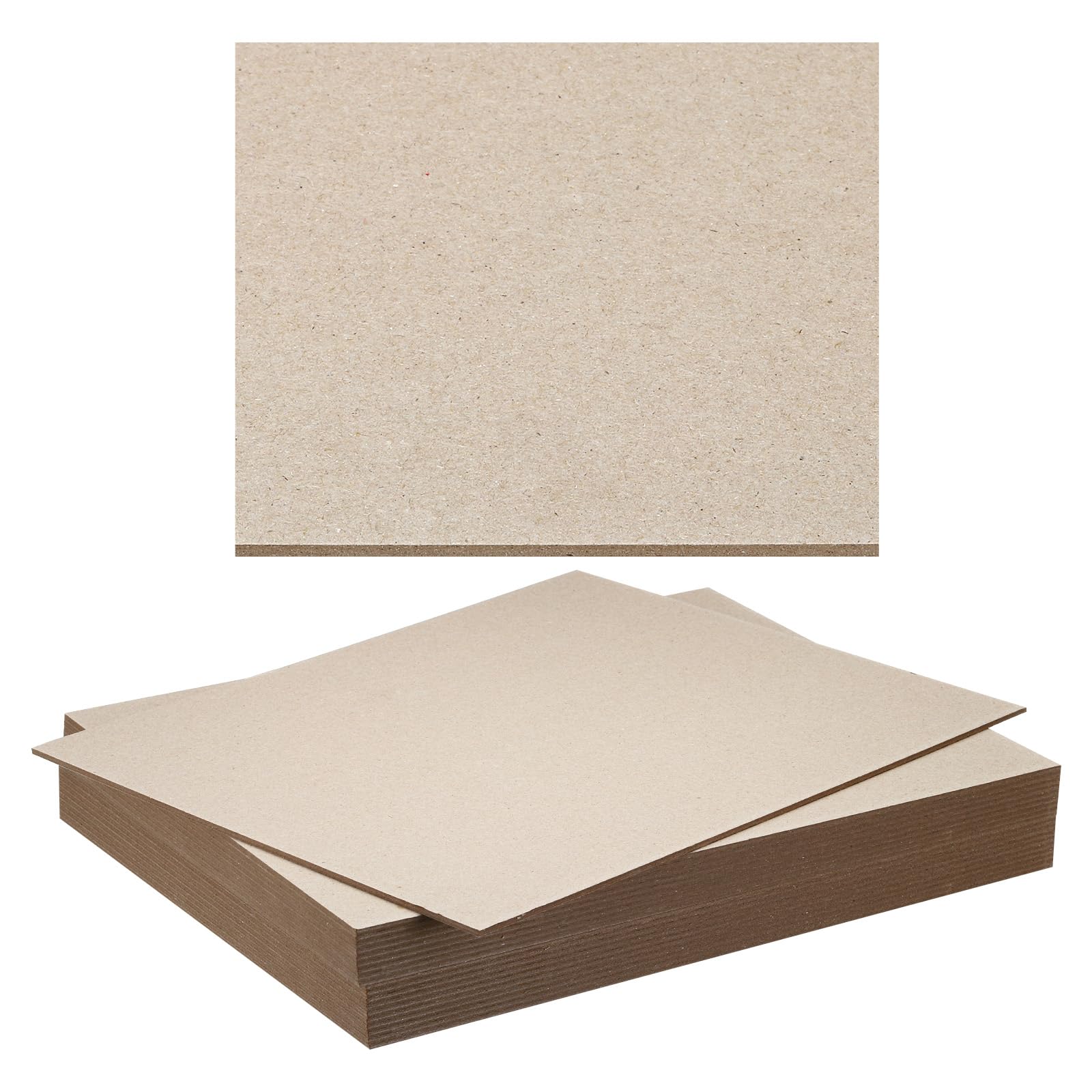 PATIKIL 12.5x10x0.1" Chipboard Sheets, 20Pcs Thick Book Board Binders Board Sturdy Bookbinding Supplies for Book Binding Cover, Gray