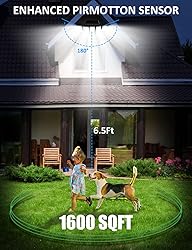 Solar Lights for Outside, 300 LED 4000LM Motion