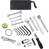 Compact Harley Motorcycle Tool Kit SAE Portable Roadside Repair for Touring | Portable roadside tool set for Harley-Davidson motorcycles. Slim case fits saddlebag storage. SAE tools for trailside repairs