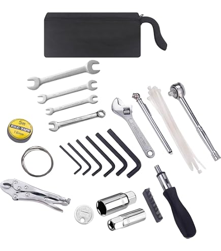Amazon.com: Biker's Choice Tool Kit 21 Piece Roll-Up Tool Pouch