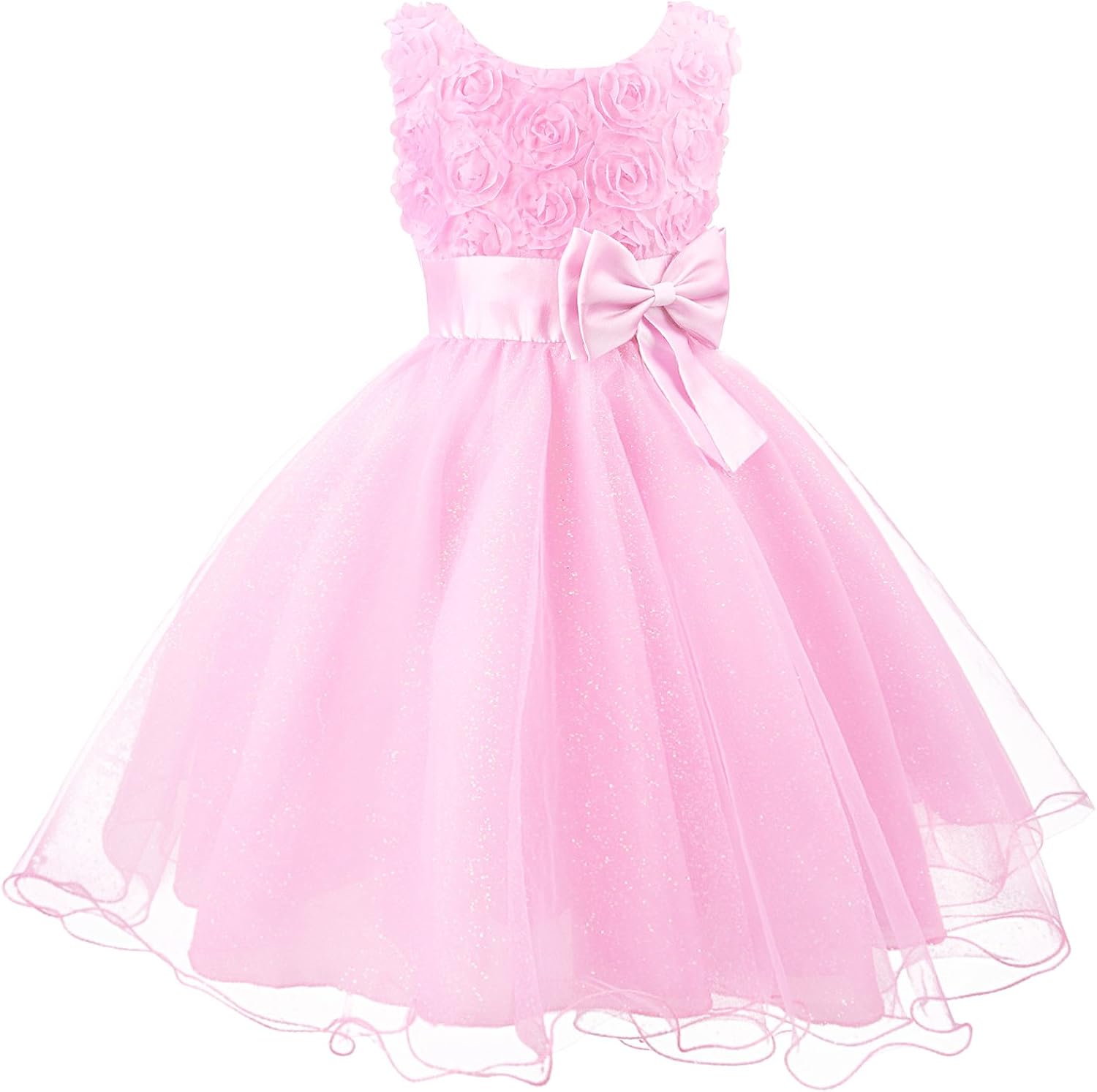 rose flower dress for girl