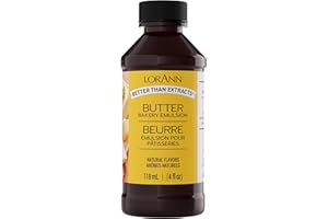 Lorann Oils Butter Bakery Emulsion: True Butter Flavor, Ideal for Enhancing Rich Dairy Notes in Baked Goods, Gluten-Free, Keto-Friendly, Butter Flavoring Essential for Your Kitchen