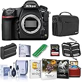 Nikon D850 DSLR Camera Body - Bundle With 64GB SDXC U3 Card, Camera Case, Spare Battery, Cleaning Kit, Memory Wallet, Card Reader, Glass Screen Protector Mac Software Package