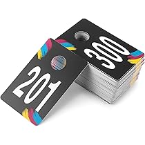 Live Plastic Number Tags, 1.97X3.15 Inch (5X8Cm), Normal And Reverse - View #8