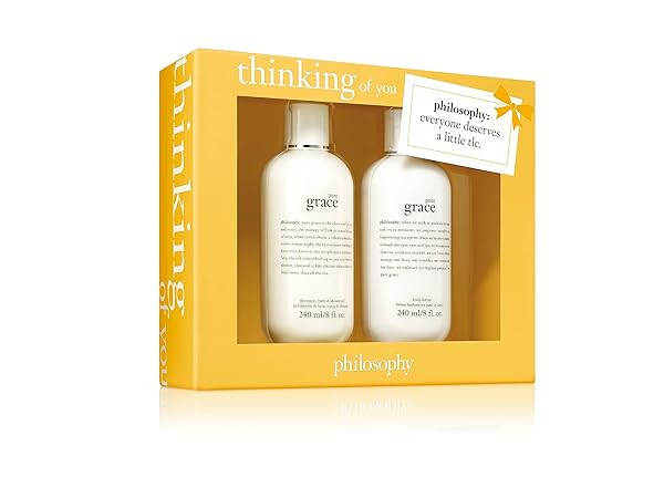 PHILOSOPHY – THINKING OF YOU PURE GRACE SHOWER GEL & BODY LOTION GIFTING SET – BIRTHDAYS, HOLIDAY, WEDDING, PRESENT FOR MAN, HER