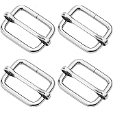 CRAFTMEMORE Triglide Slide Belt Keeper 5/8" 3/4" 1" Movable Bar Slider Strap Adjuster Rectangle Strap Keeper Purse Making