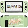 GeekShare Protective Case Compatible with Switch, Soft TPU Slim Case Cover Compatible with Switch Console and Joy Con (Little Parrots) for Switch 2017