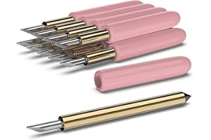 Hadwoer Premium Deep Cutting Blades Compatible with Maker/Maker 3, Replacement Knife Blade Apply to Explore Air 2/ Explore 3, Cut Through Thicker Materials with Ease (10 Blades Total)