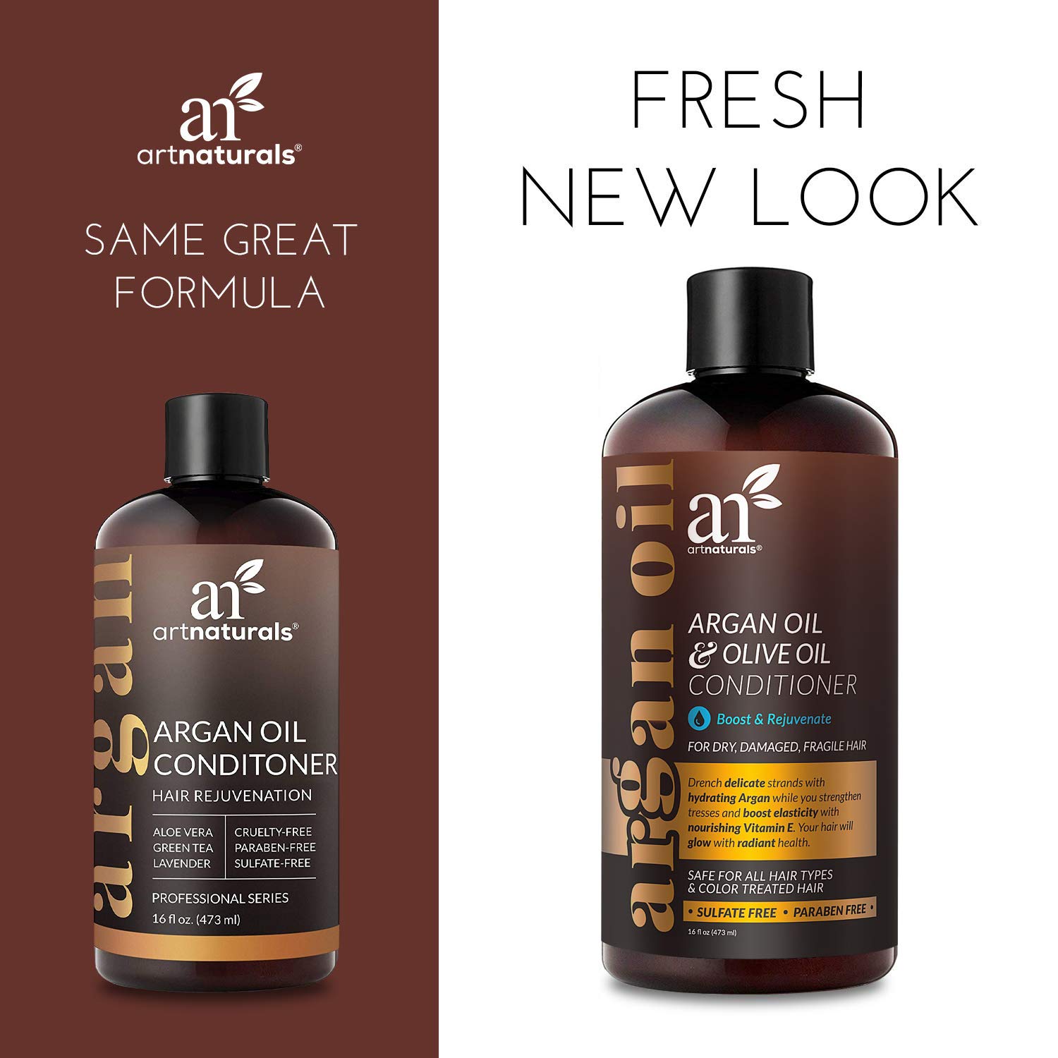 ArtNaturals Argan Hair Growth Conditioner - (16 Fl Oz / 473ml) - Sulfate Free - Treatment for Hair Loss, Thinning & Regrowth - Men & Women - Infused with Biotin, Argan Oil, Keratin, Caffeine: Beauty