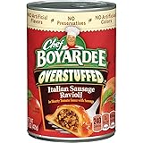 Chef Boyardee Big Overstuffed Italian Sausage Ravioli, 15-Ounce Cans (Pack of 12)