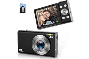 ANTEAM Digital Camera, FHD 4K Autofocus Vlogging Camera 48MP 16X Digital Zoom Digital Camera with 32GB Memory Card YouTube Portable Compact Small Camera for Teens Adult Beginner Kids