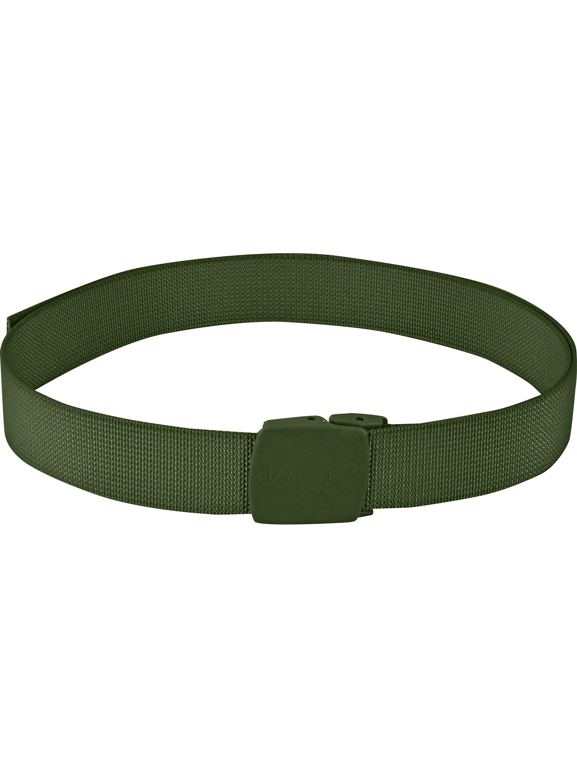 Viper TACTICAL Adjustable Speed Belt 40 millimetre wide webbing belt fits up to 50" waist Green
