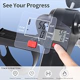 EVOLAND Pedal Exerciser Arm and Leg Mini Bike Foldable Blue view 3
