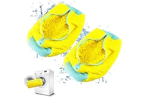 Qumox Shoe Laundry Bag for Washing Machine and Dryer, Durable Reusable Shoe Washing Bag with Plush Zipper Cover, Ideal for Sn