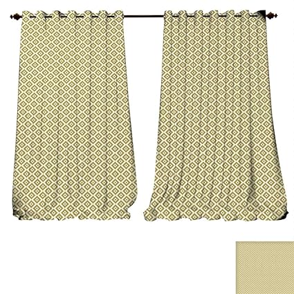 Amazon Com Blackout Living Room Bedroom Window Curtains Retro