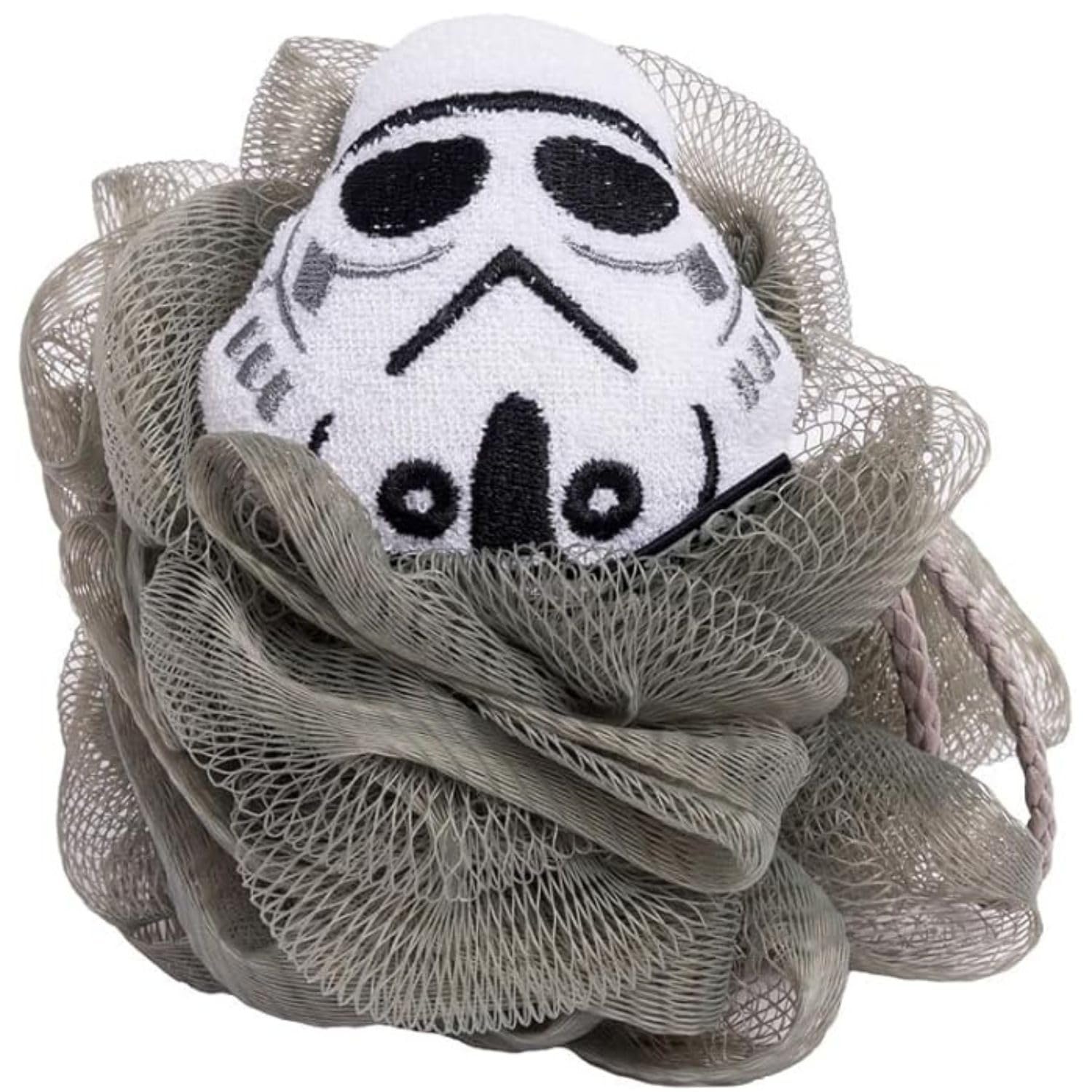 MAD Beauty Star Wars Stormtrooper Body Puff Unisex Bath Accessory | Grey Sponge Gift for Adult Star Wars Fans