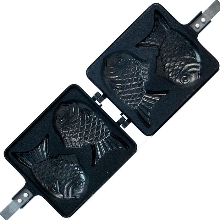 CookKing - Taiyaki Japanese Fish-shaped Pancake Double Pan, Made in Korea