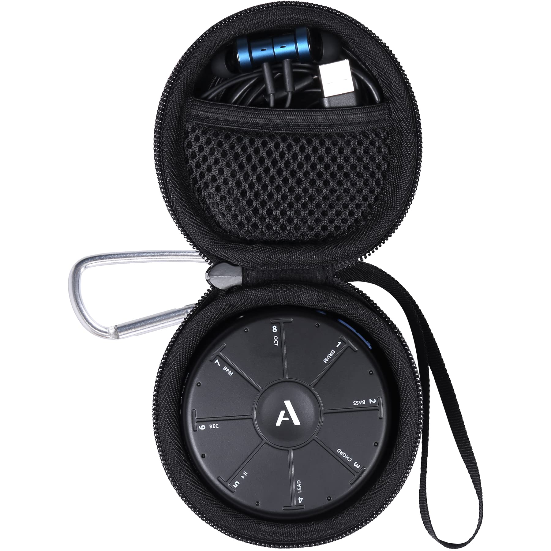 Aenllosi Hard Carrying Case Compatible with Artiphon Orba 2 Portable Synthesizer,Black (Case Only)