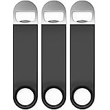Axim USA Premium Cold One Bartender Bottle Openers, Beer Bottle Openers, Speed Openers 3 Pack. Professional Grade: Rubber Coated, Stainless Steel. 7 inch
